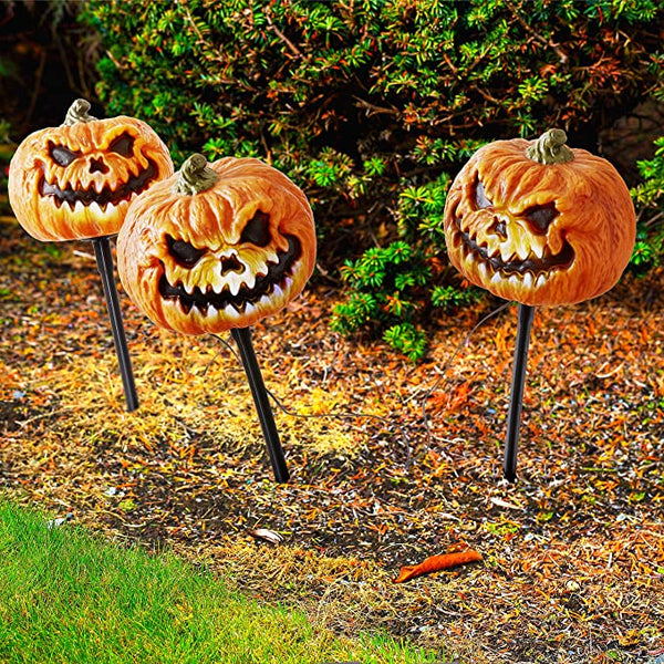 Evil Jack Pathway Markers, Outdoor Sound & Motion Detected Halloween Decorations