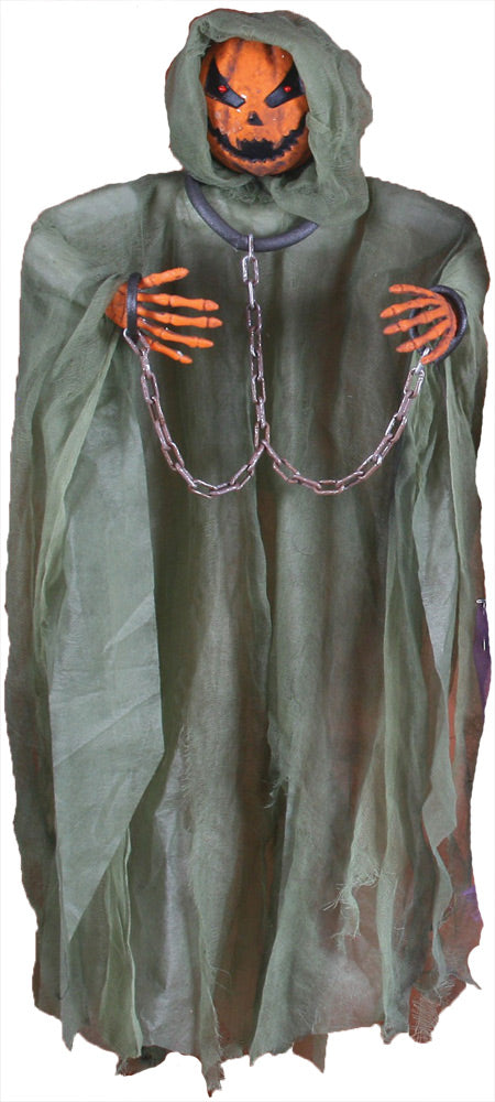 36" Pumpkin Hanging Figure Prop