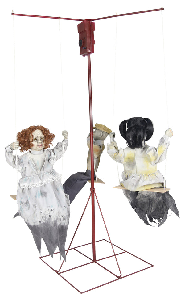 Ghostly Go Rounds 3 Dolls Animated Prop