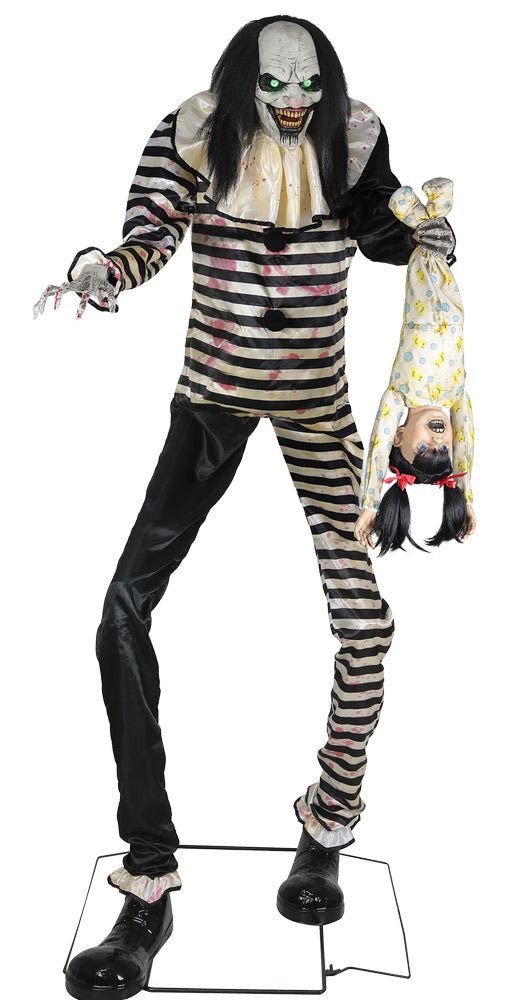 7Ft Sweet Dreams Clown With Child Animated Prop
