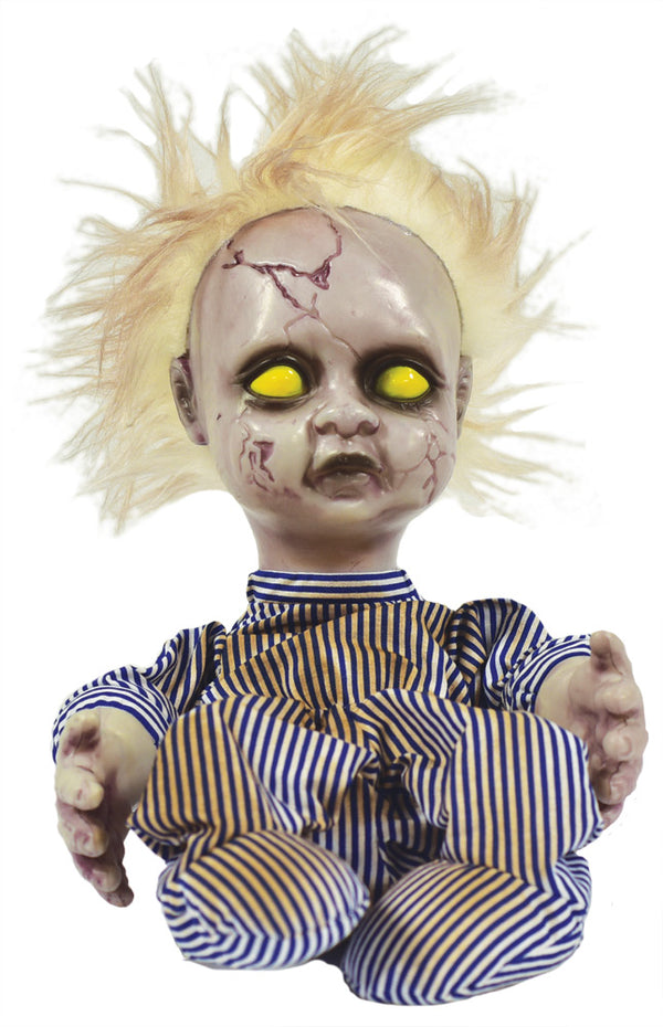 Creepy Doll Blonde Animated 11"