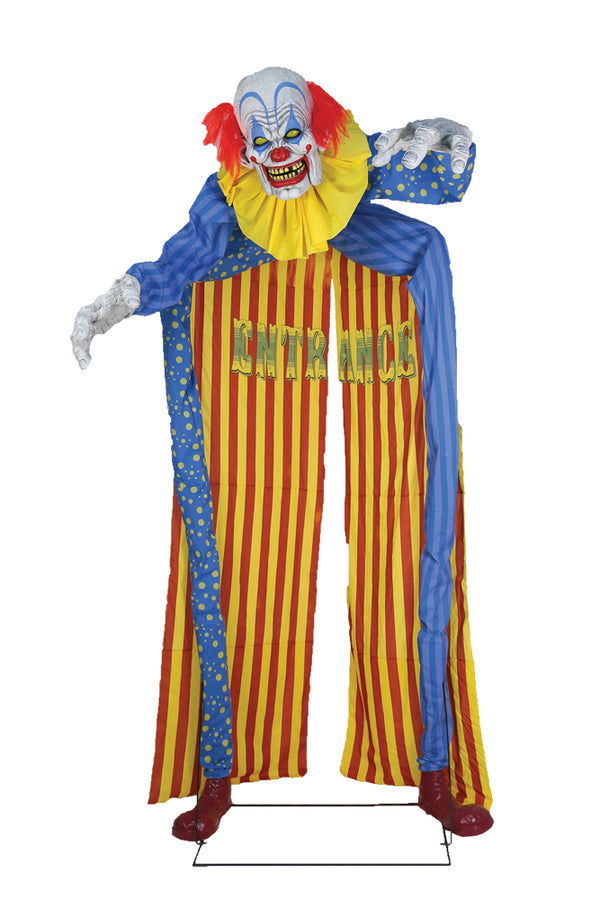Huge Looming Circus Clown 10ft Animated Prop Decoration