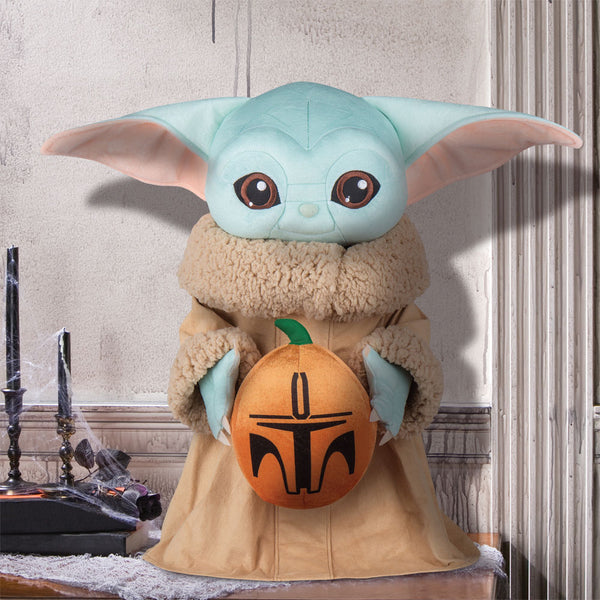 18" Halloween Greeter - Star Wars Child with Pumpkin