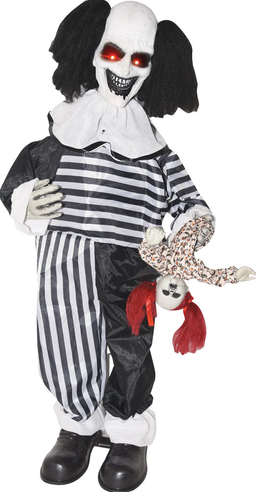 Creepy Small Clown With Stand and Doll Decoration