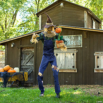 Animated 7ft Rotten Harvester Scarecrow Prop