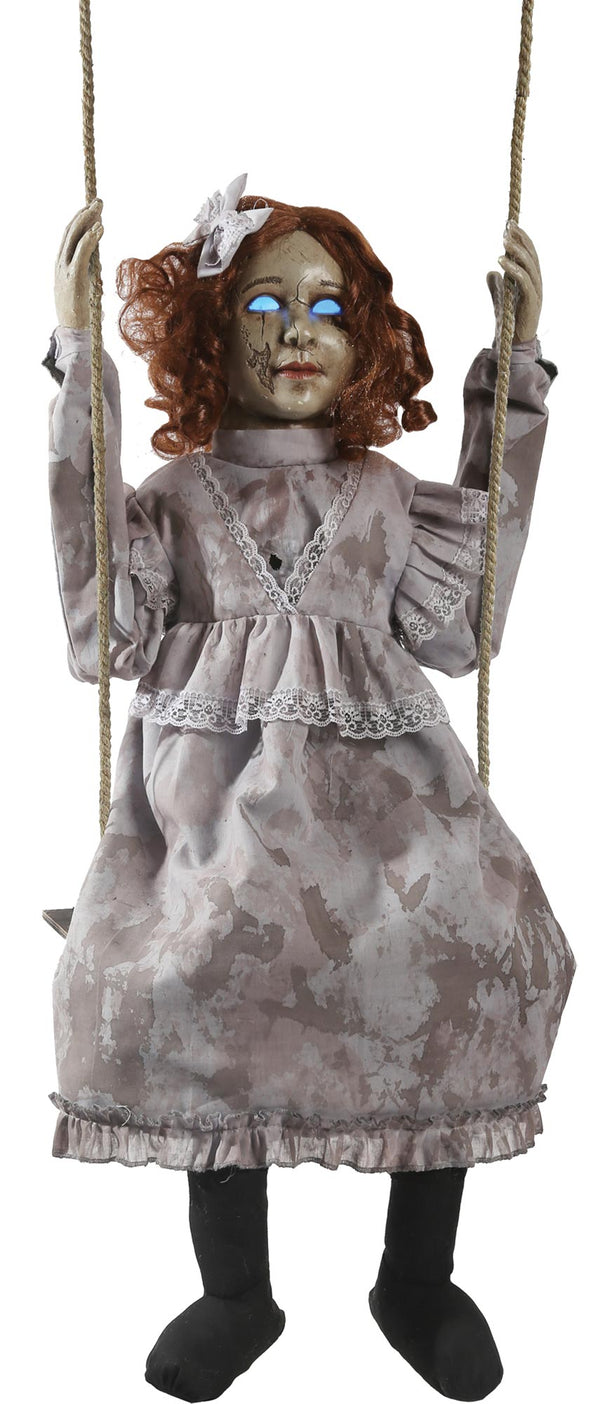 Animated Swinging Decrepit Doll Prop