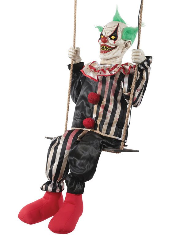 Animated Swinging Chuckles The Evil Clown Prop