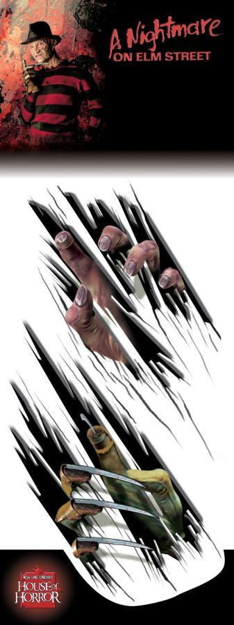 Freddy Krueger Gory Claw Floor Decal, Nightmare on Elm Street
